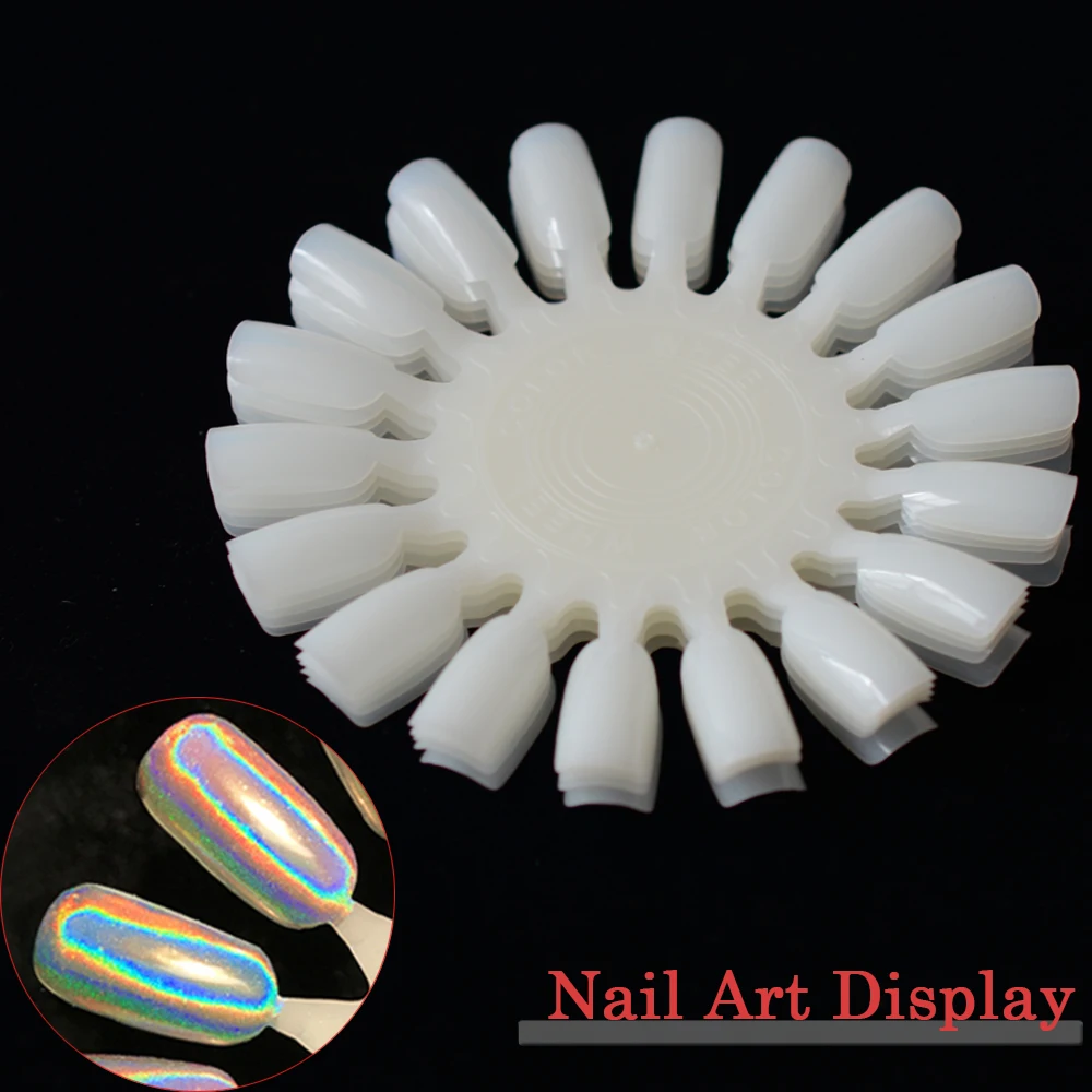 

5PCS False Nails Tips Color Display Nail Art Practice Wheel Board DIY Beauty Nail Chart Polish Gel Style Tools CH380