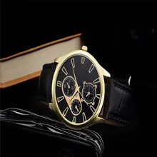 Watch relogio masculino Men Relogios Design Leather Band Analog Alloy Quartz Wrist Watch hot sale fashion high quality women 2