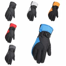 1 Пара Противоскользящие унисекс зимний теплый для катания на лыжах перчатки ветрозащитный водонепроницаемый лыжный перчатки Велоспорт снежные рукавицы Спорт на открытом воздухе