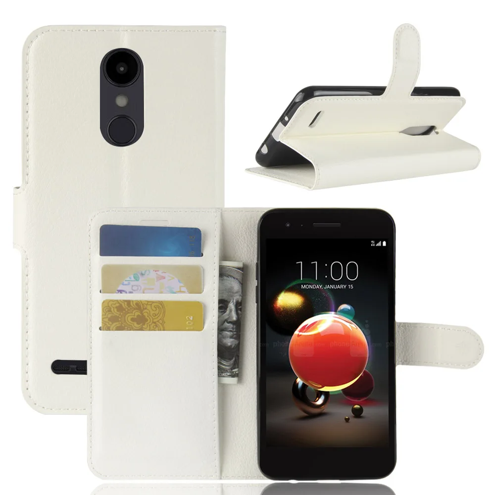 Роскошные Флип кожаный чехол для LG Aristo 2 LV3 2018 бумажник карты карман Coque Fundas