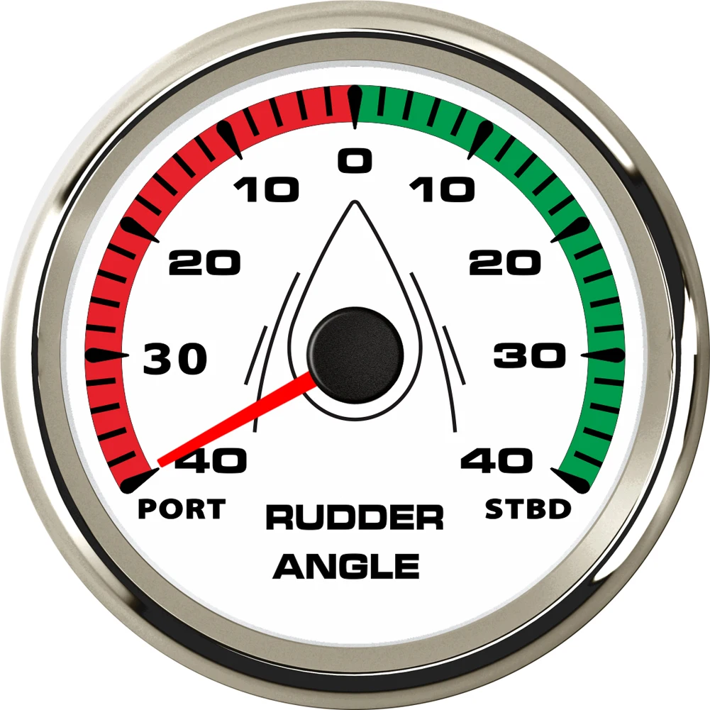 Samdo 85mm 7 Backlight Marine Boat Rudder Angle Indicator