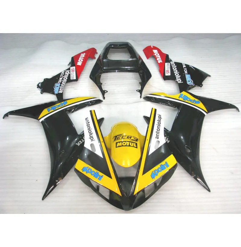 MOTOMARTS ABS Pleine injection moule carénages kit pour YAMAHA 2002 R1 ...