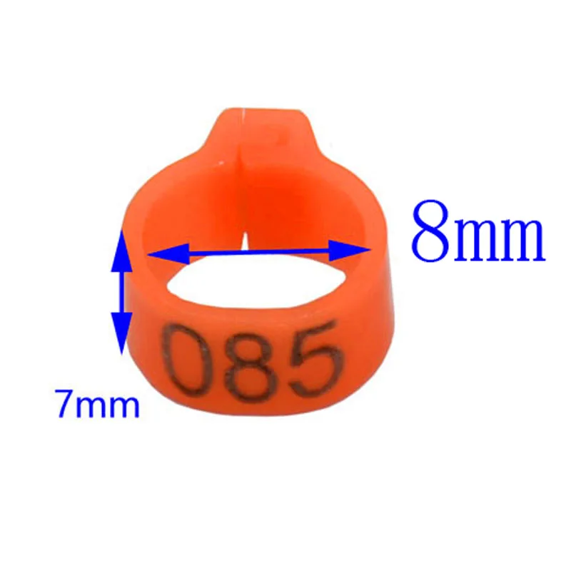 100 шт внутренний диаметр 8 мм ноги голубя птицы голубь птица попугай Клип Кольца Группа ноги кольцо принадлежности для голубей приспособления для птиц