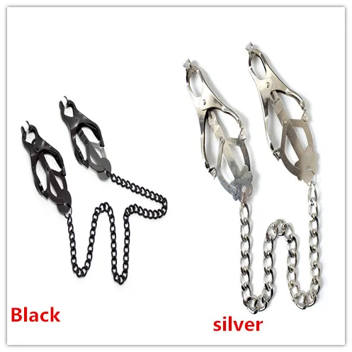 Серебристая/Черная бабочка женский металлический ниппель зажимы для сосков