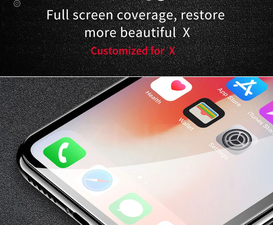Новинка 6D полное покрытие из закаленного стекла для iPhone X 6 6S 7 Plus полная защита экрана Защитная пленка для iPhone X 8 Plus стекло