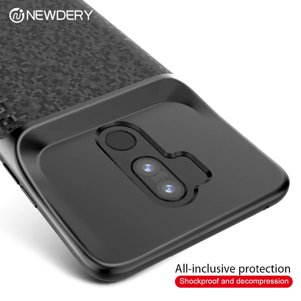 NEWDERY 4700mAh battery charger case for LG G7 ThinQ / G7 plus G7+ soft TPU ultra slim External Pack Backup power bank case