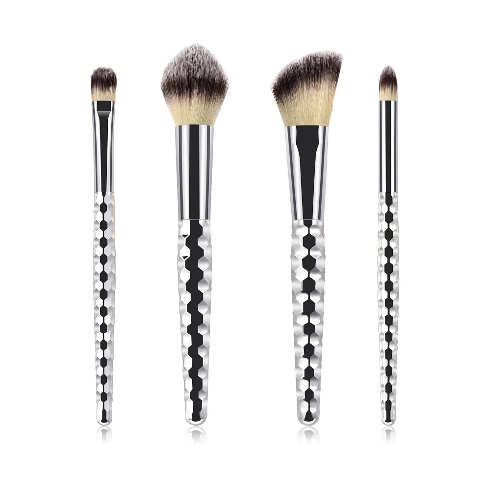 

MECOLOR 4 pcs Makeup Brushes Set Eye contour eyeshadow blusher powder Shading brush Makeup Tools Kit Beauty Cosmetics