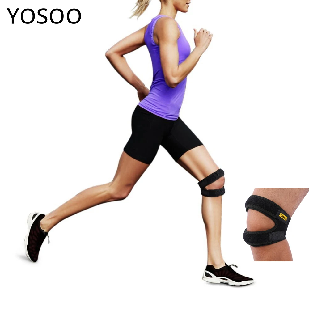Yosoo Adjustable Elastic Knee Support Brace Kneepad Patella Knee Pad