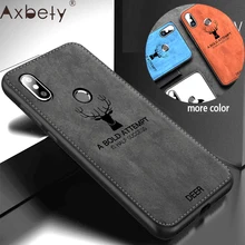 Para redmi note 5 Pro/redmi 6a/6 Pro caso redmi s2 Y2/moda elk Padrão silicon TPU Pano caso textura Para Xiao mi mi a2 lite