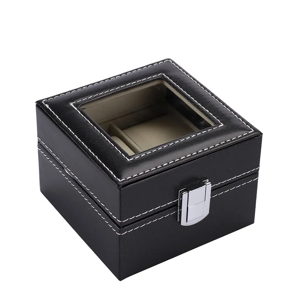 

Portable Size Fashionable Watch Box Soft PU Leather Watch Storage Box Watch Display Slot Case Box Case DROPSHIPPING