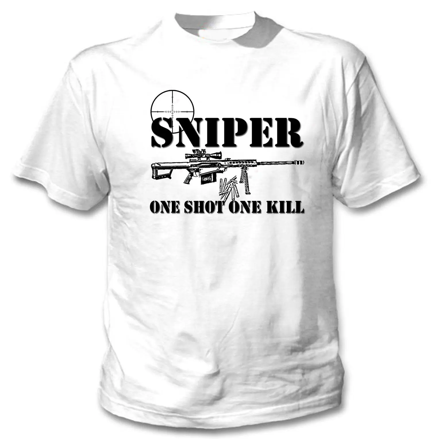 

2019 SNIPER ONE SHOT ONE KILL 1 - NEW AMAZING COTTON TSHIRT ALL SIZES AVAILABLE