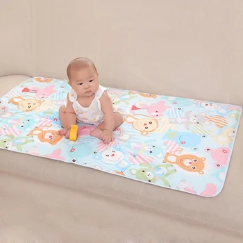 

75*120 cm Baby Waterproof Changing Pad Bedding Nappies Diaper Changing Mat Kids Cloth Diapers Reusable Breathable Cloth Covers