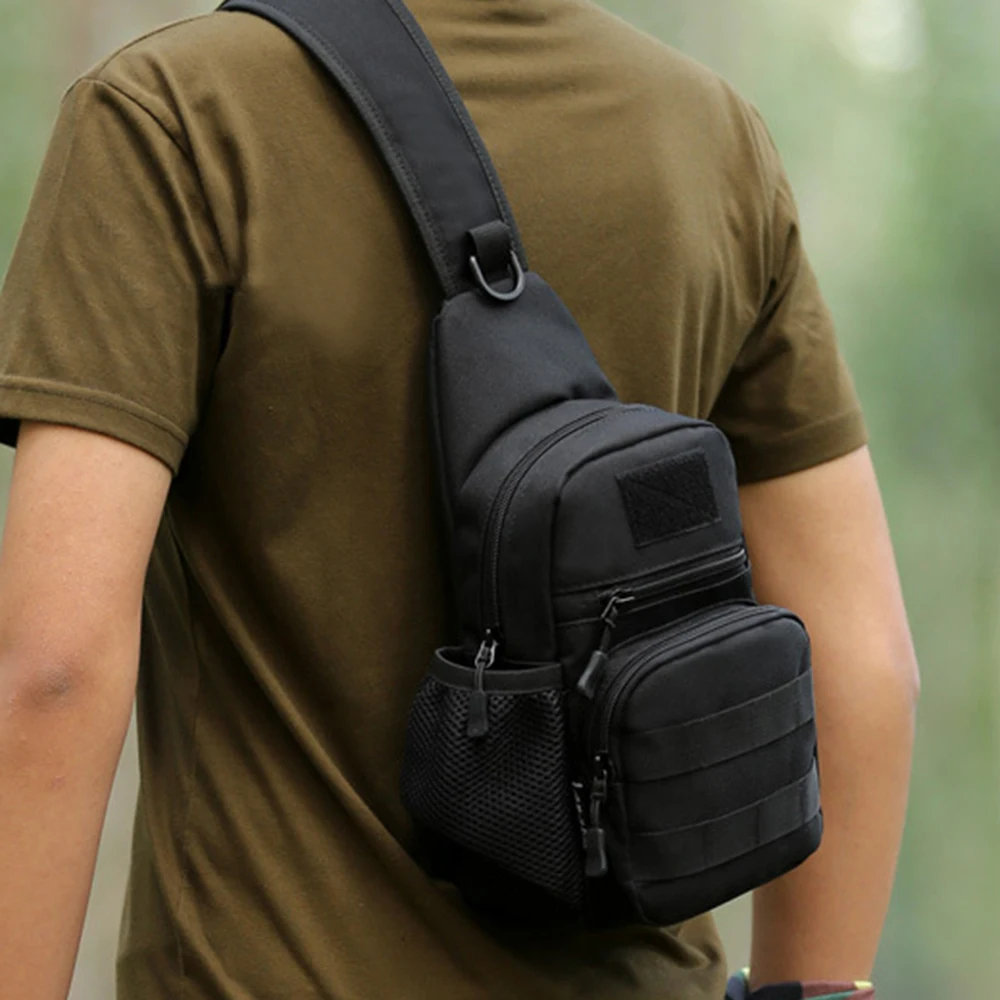 Тактическая нагрудная сумка Molle Военная Сумка через плечо Водонепроницаемая Мужская поясная сумка для повседневного использования сумка для охоты и кемпинга