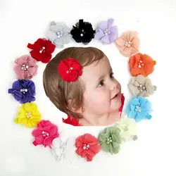 Новинка 2015 высокого качества повязка на голову с жемчужным цветком Заколки Детские заколка для девочки для малышей и детей постарше