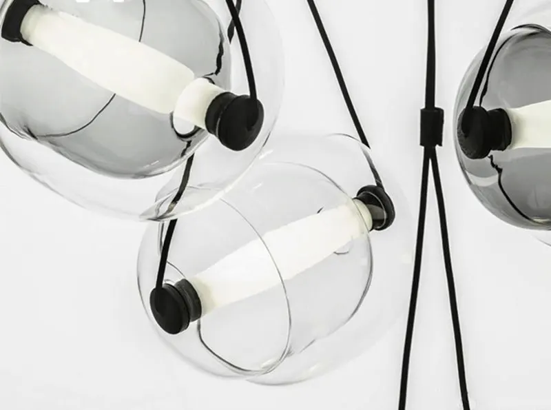 Modern Creative Glass Led Pendant Light Designer Czech Capsula Brokis Hanging Lamp For Living Room Dining Room Personalized Lamp (9)