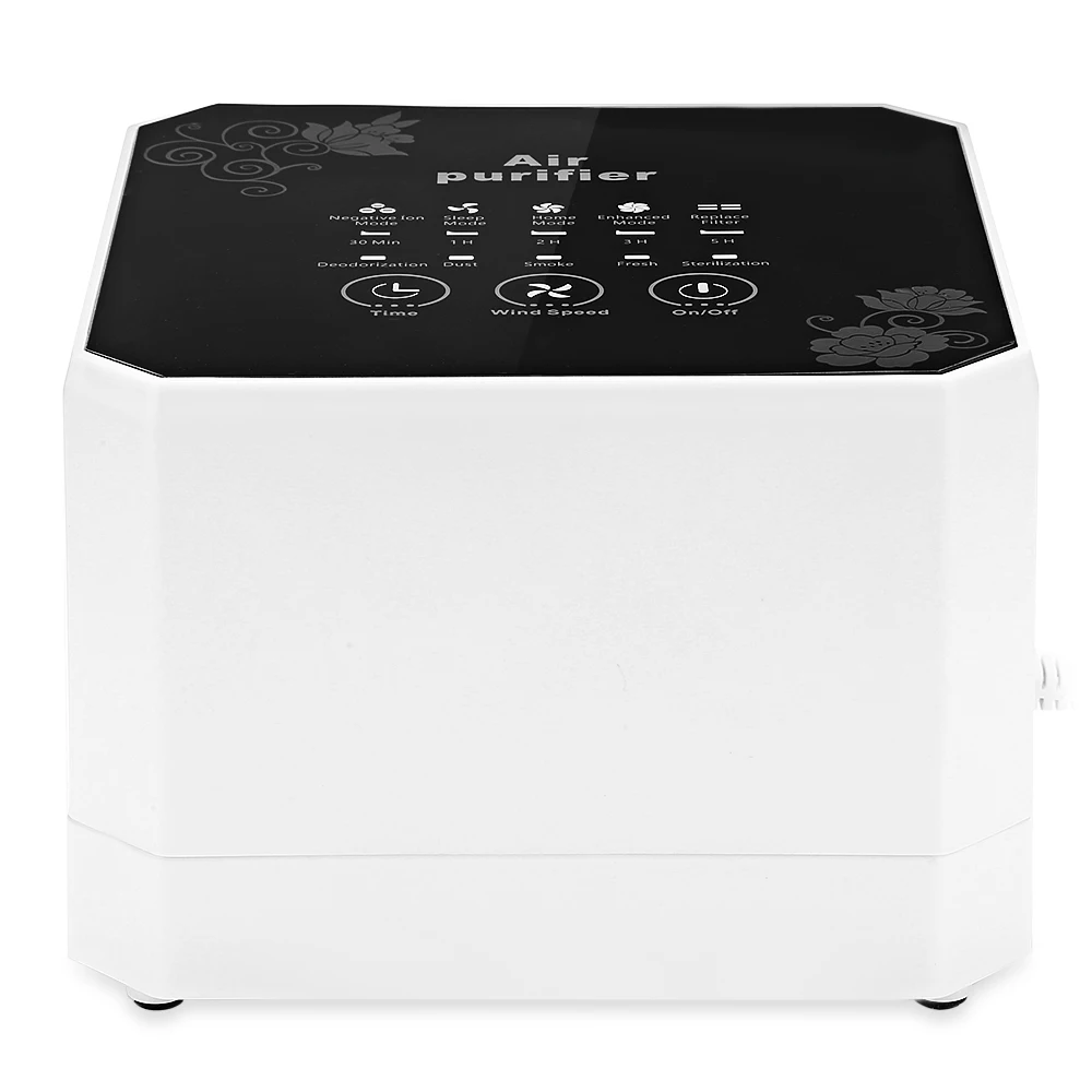 

Mini Air Purifier Cleaner Home 3-layer Filtration Air Purifier Negative Ion Generator Anion Sterilization Removing Formaldehyde