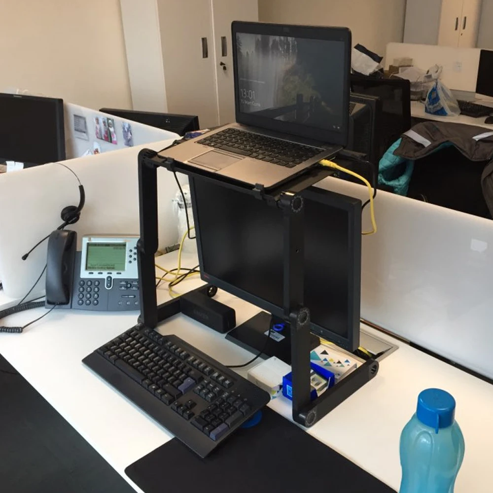 Einstellbare Faltbare Laptop Schreibtisch Ergonomische Tragbare Stand Up Tragbare Lapdesk Notebook Unterstützung Halter TV für Bett Wärmeableitung