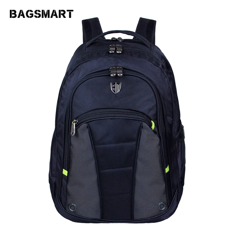 

BAGSMART Brand Men Backpack 15.6'' Computer Backpacks Men's Laptop Bag With Earphone Hool School Backpack For Teenage Boys