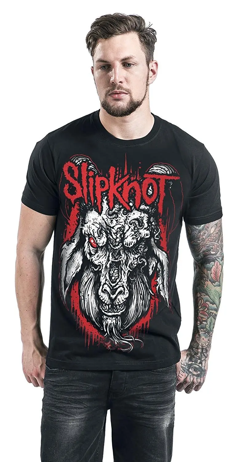 T Shirts Men Fashion Slipknot Rotting Goat Men's Short Sleeve T shirt