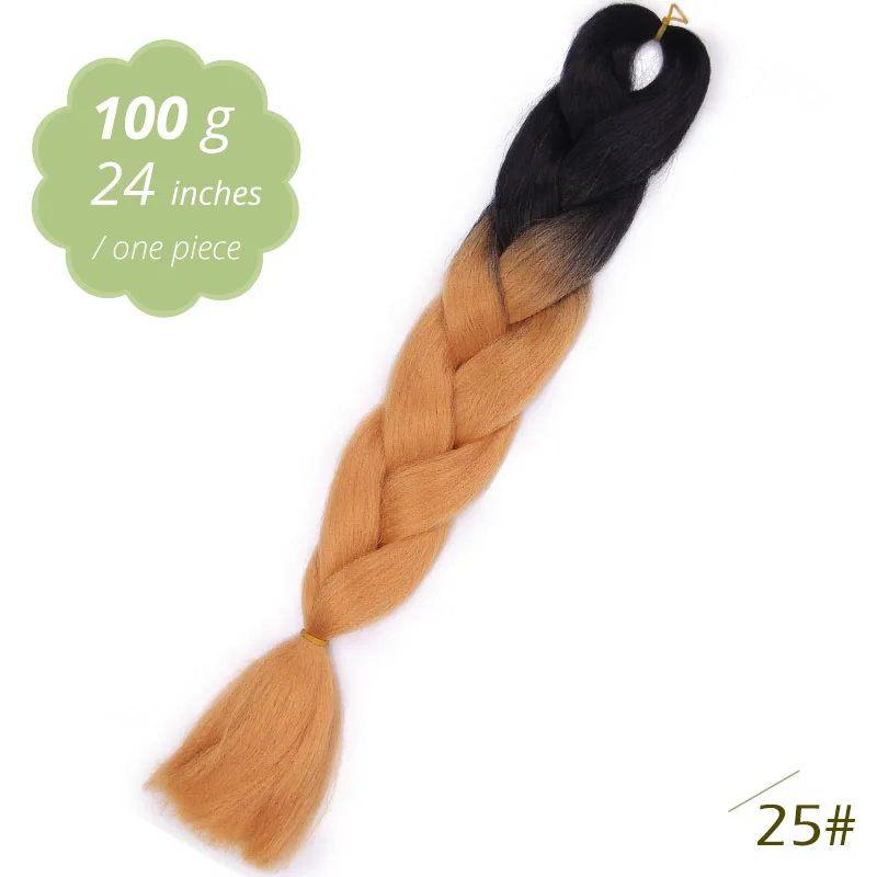 25 AISI BEAUTY Crochet Braids Synthetic Hair Jumbo Braiding Hair 100g/Pack Pink Grey Twists Braids Hair Extensions - Цвет: 25