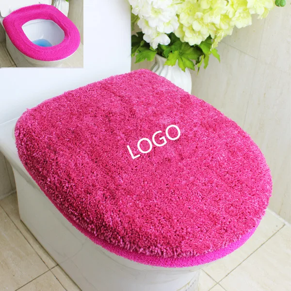 2PCS/set NEW super soft thicken carpet toilet seat cover bathroom mat