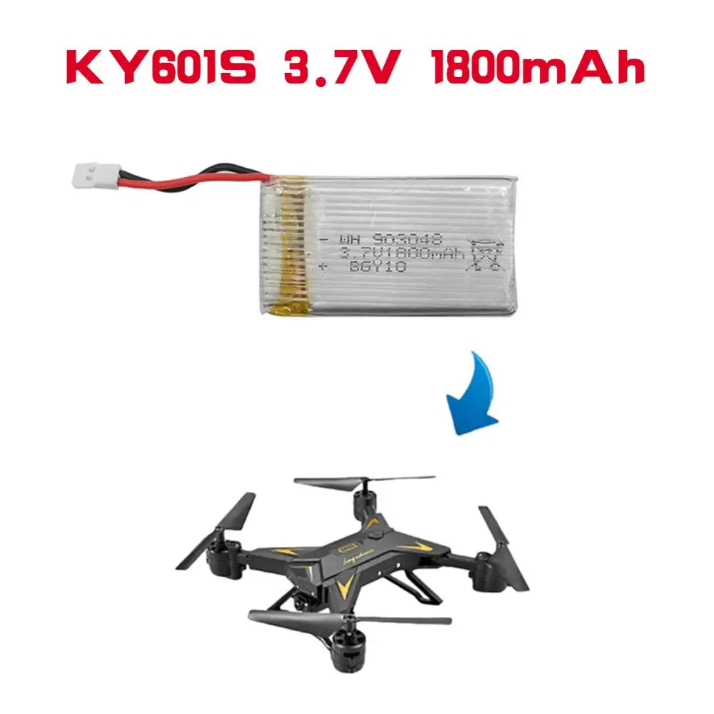 KY601S Батарея 3,7 V 1800 mAh Lipo Батарея Радиоуправляемый квадрокоптер KY601S Радиоуправляемый Дрон Батарея зарядное устройство 4 в 1 игрушки аксессуары запасной Запчасти