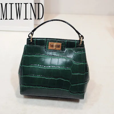 

crossbody bags for women New women Messenger bag crocodile PU leather mini shoulder bag worn one handbag TCF294