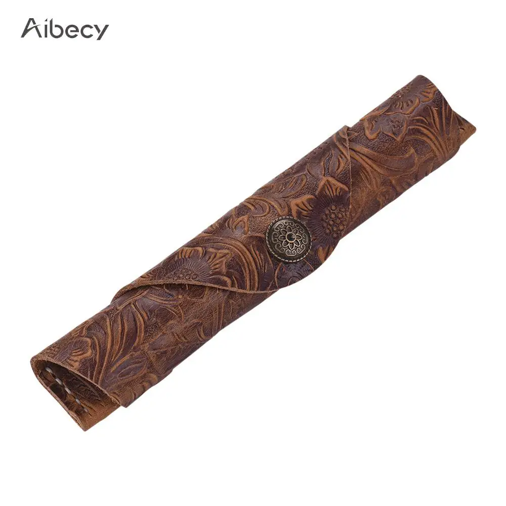 

Pen Cases Bag Antique Leather Pen Cases Bag Fountain Handmade Sleeve Bag Pouch Protector for Single Pen Stylus Ballpoint