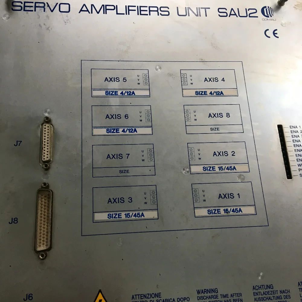 

Comau robot Servo Amplifiers Unit sau2 sav2-mod - Used