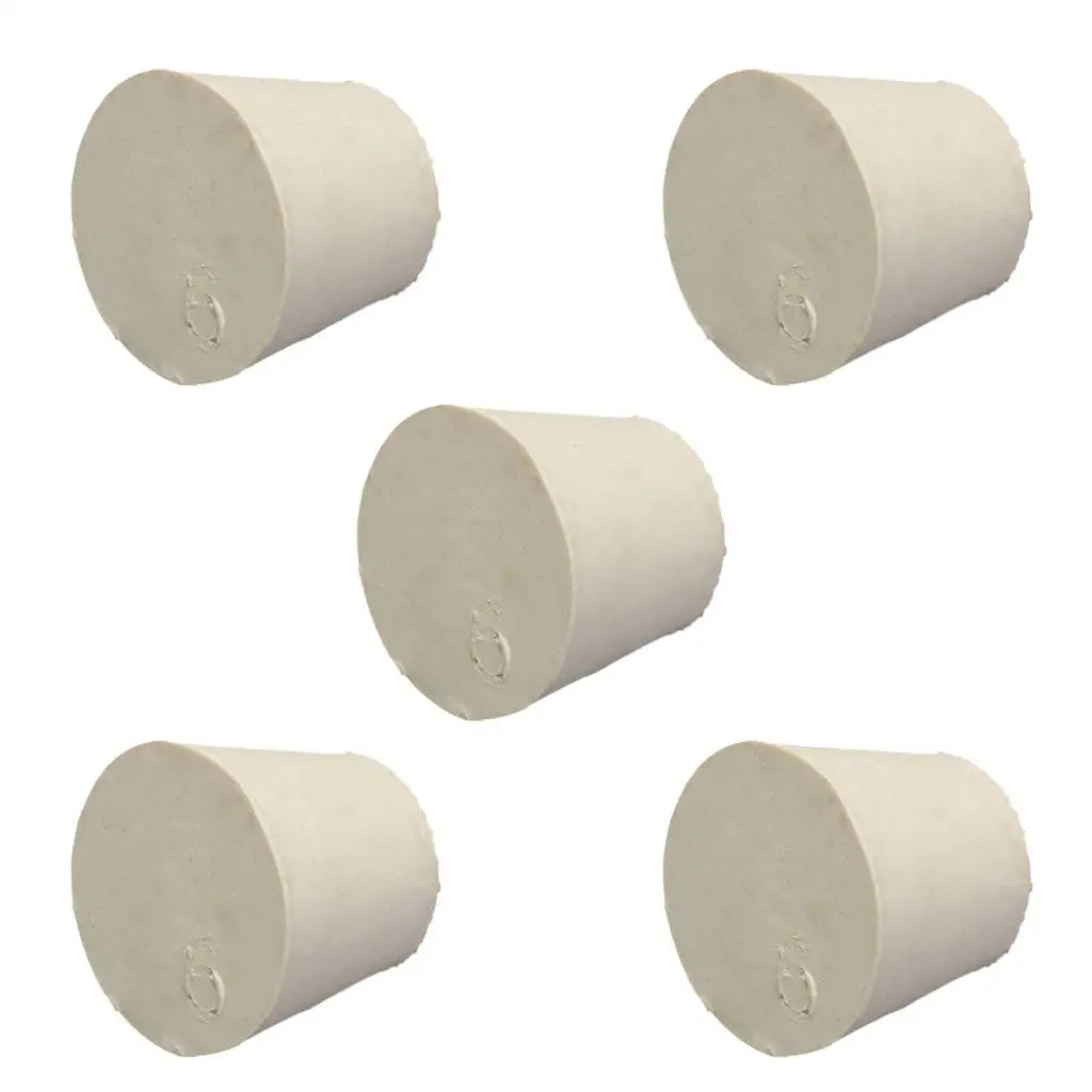 

SDFC-5 pcs Laboratory cap bungs Tube bottle tapers Rubber Branch