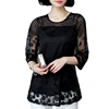 Womens Blouse Shirt Spring Summer Fashion Elegant Lace Sexy Tops and Blouses Plus Size New Sexy Loose  3/4 Sleeve Women New ► Photo 3/6