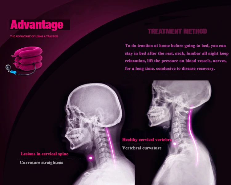 Шейный воротник поддержка шеи брекет воздуха тяги терапия устройство шеи боли релиз