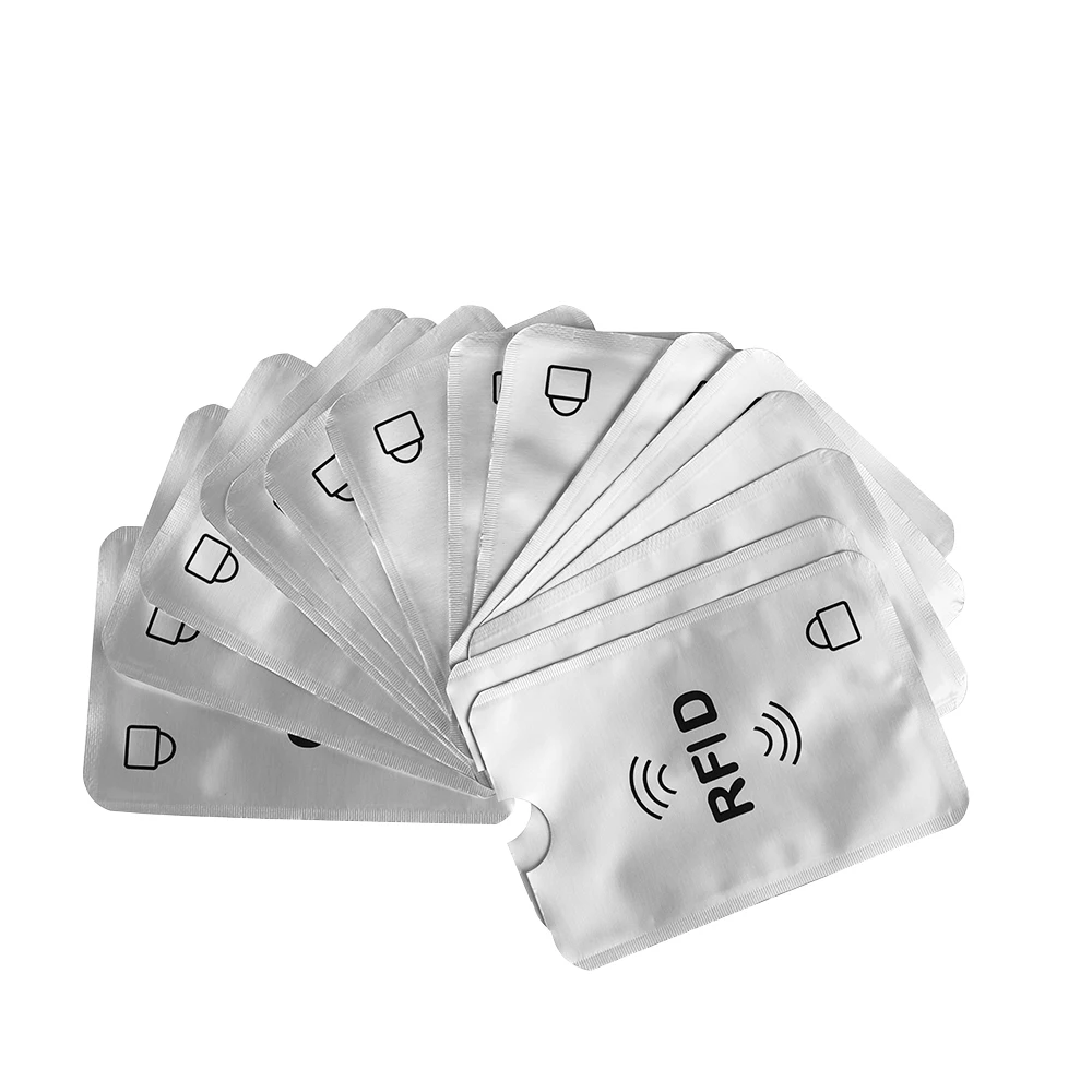 

10PCS/Lot Rfid Card Holder Anti Theft for RFID Credit Card Holder Protector Blocking Case Aluminium Bank Card cover