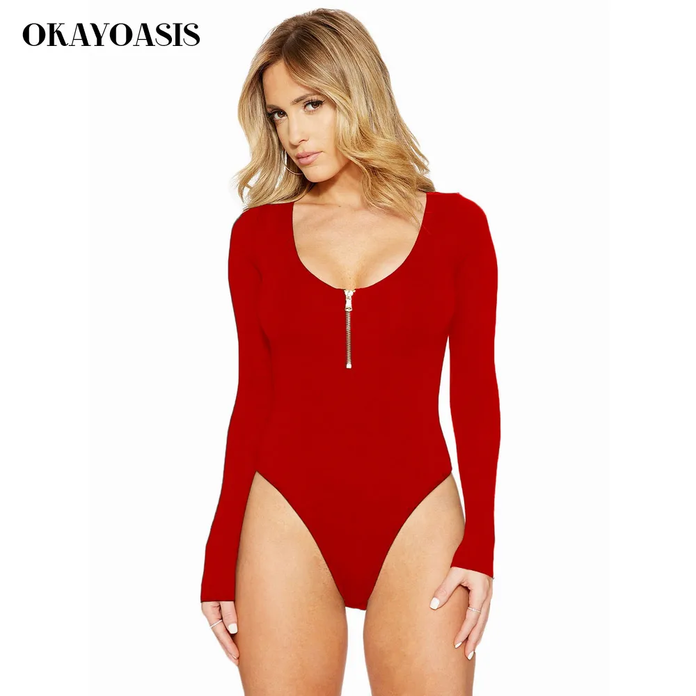 High Quality Plus Size Women Sexy Skinny Bodysuits Jumpsuits 2017 Chic