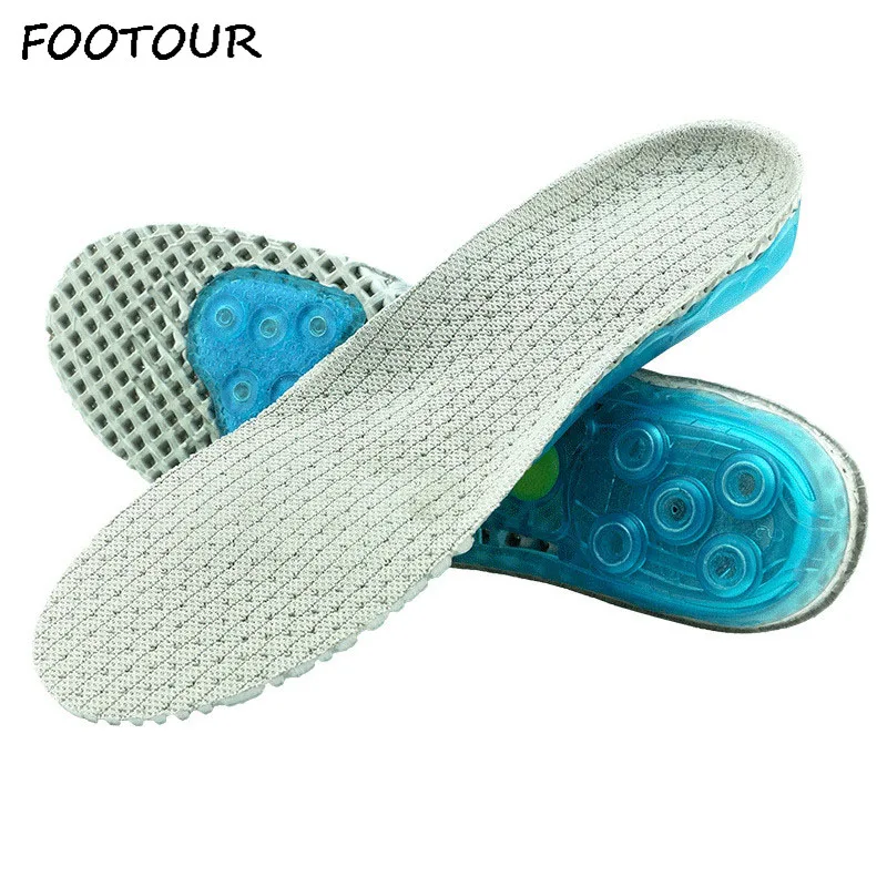 FOOTOUR سيليكون هلام النعال العظام صدمة Absorbant منصات القدم الرعاية ل التهاب اللفافة الأخمصية الألم تخفيف تشغيل الرياضة النعال