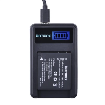 

1Pcs DMW-BLG10 BPDC15 Battery and LCD Charger for Panasonic Lumix GF6,GX7,GX80,GX85,GX7 Mark II,LX100,D-Lux(Type 109)