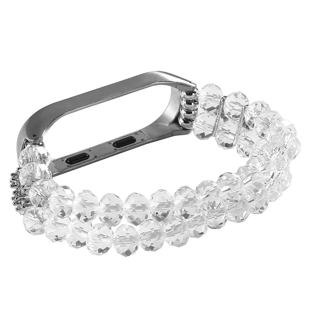 

2019 New Replacement Crystal Wristband Band Strap + Metal Case For Xiaomi Mi Band 4 Watchband Replacement Smartwatch Band