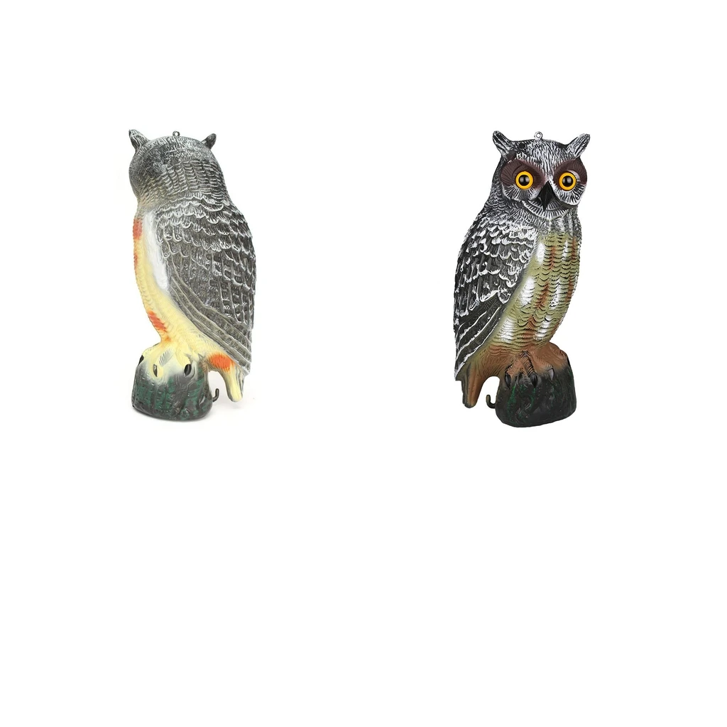 Owl Decoy Garden Bird Rodent Deter Scarer Weed Pest Control Scarecrow Decor Garden Ornament Supplies