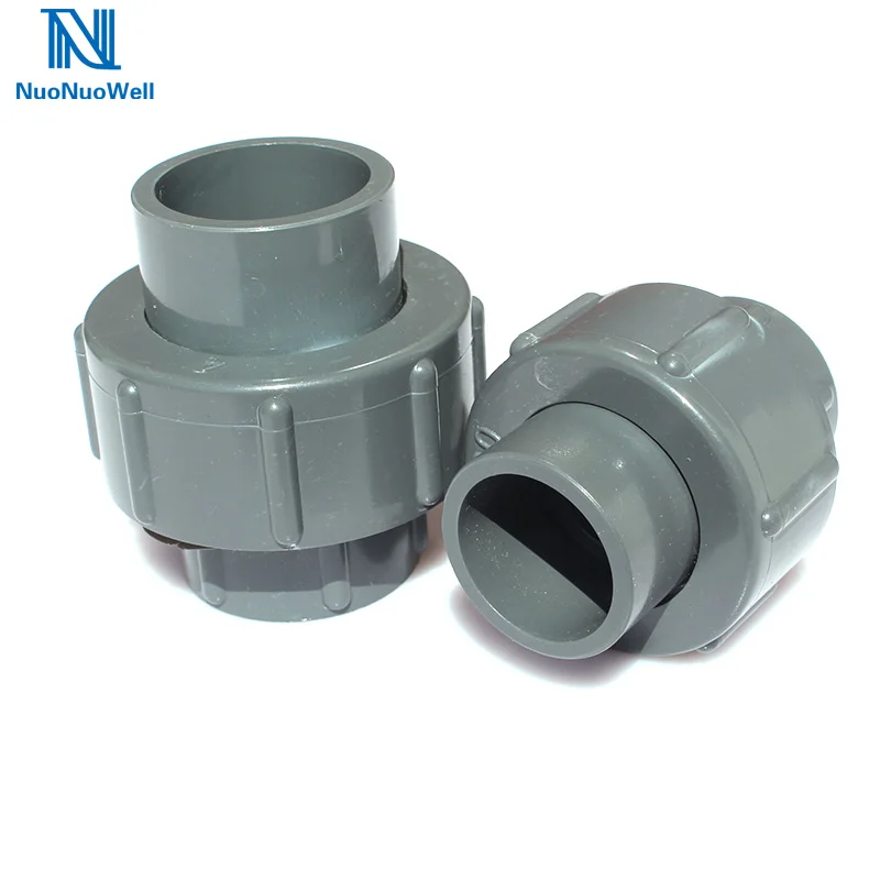 NuoNuoWell PVC Pipe Repair Union Connectors Home Irrigation Straight