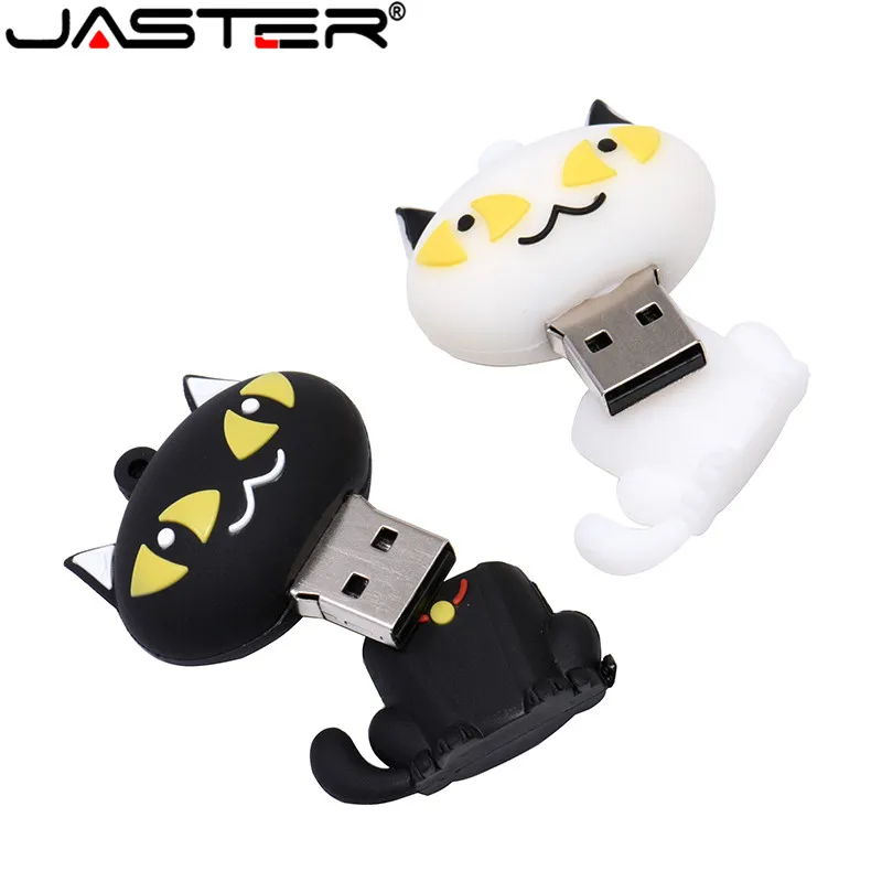 100% real capacity pen drive cartoon black cat pendriver 8gb 16gb 32gb usb flash drive memory stick pendrive cartoon mini gift