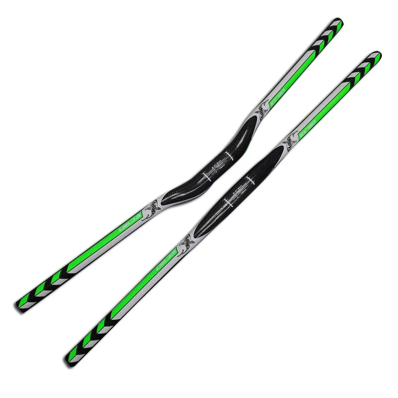 EC90 MTB Carbon Bike Handlebar 31.8mm Full Carbon Fiber RiserFlat Straight Handle Bars Mountain Bicycle Handlebars Green (3)
