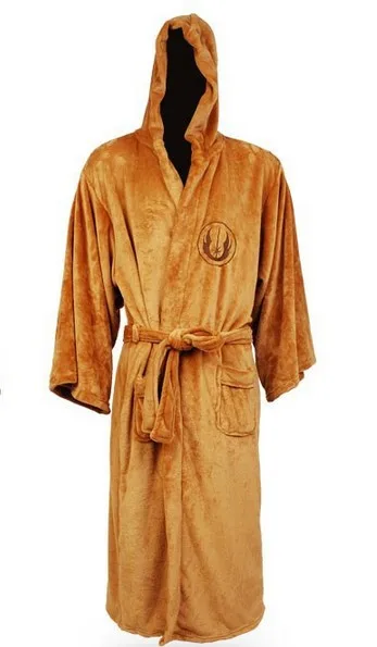 Лидер продаж звезда халат Star Wars Звездные войны Дарт Вейдер Косплэй костюм джедай Terry взрослых халат; Детский костюм на Хэллоуин; Для мужчин, одежда для сна - Цвет: Brown
