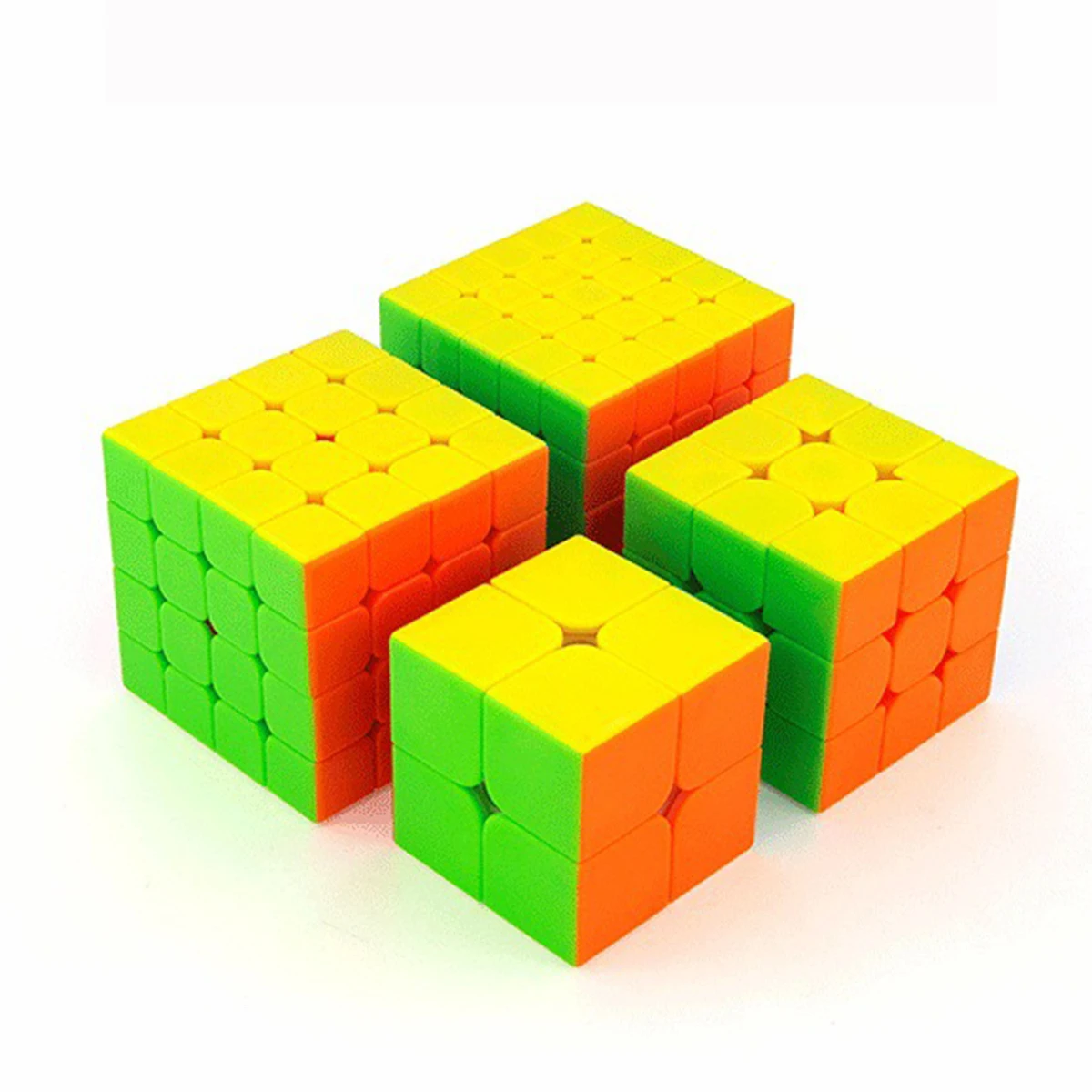 4 шт./компл. лучший подарок на день рождения, 2x2x2, 3x3x3, 4x4x4, 5x5x5 цветной набор из магических кубов головоломки для мальчиков 2*2*2 3*3*3 4*4*4 5*5*5 Moyu Yuhu кубики