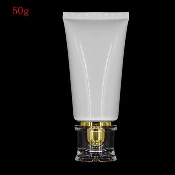 

(20pcs) 50g white Plastic Soft Tubes Empty Cosmetic Cream Emulsion Lotion Packaging Containers