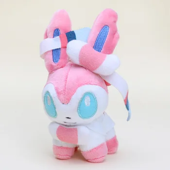 

100pcs/lot 12cm Game Japanese Anime Cartoon Pocket doll Plush Toy Sylveon Stuffed Plush Doll Gift