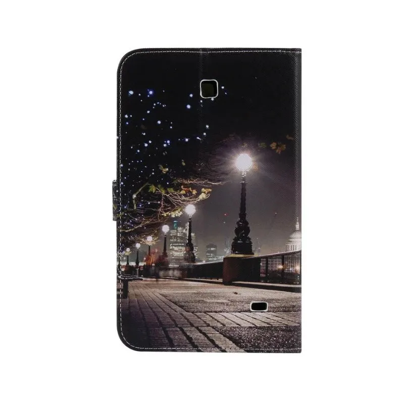 Раскрашенный чехол с изображением животных для Samsung Galaxy Tab 4 7,0 T230 SM-T231 из искусственной кожи для планшета с отделением для карт