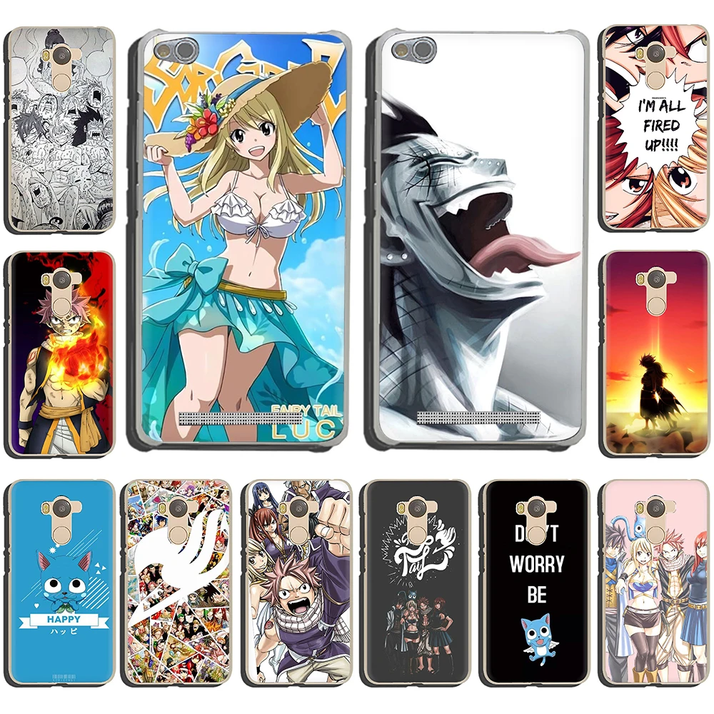 

Manga Fairy Tail Hard Phone Cover Case for Redmi 5 6 A 5Plus K20 Pro S2 7 Go Note 4 4X 5 6 7 8 Pro