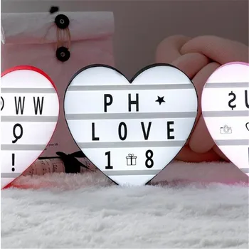 

Premuim DIY Combination LED Night Light Box Night Lamp Black Cards Letter Light LED USB PORT Powered Home Message Board Lighting