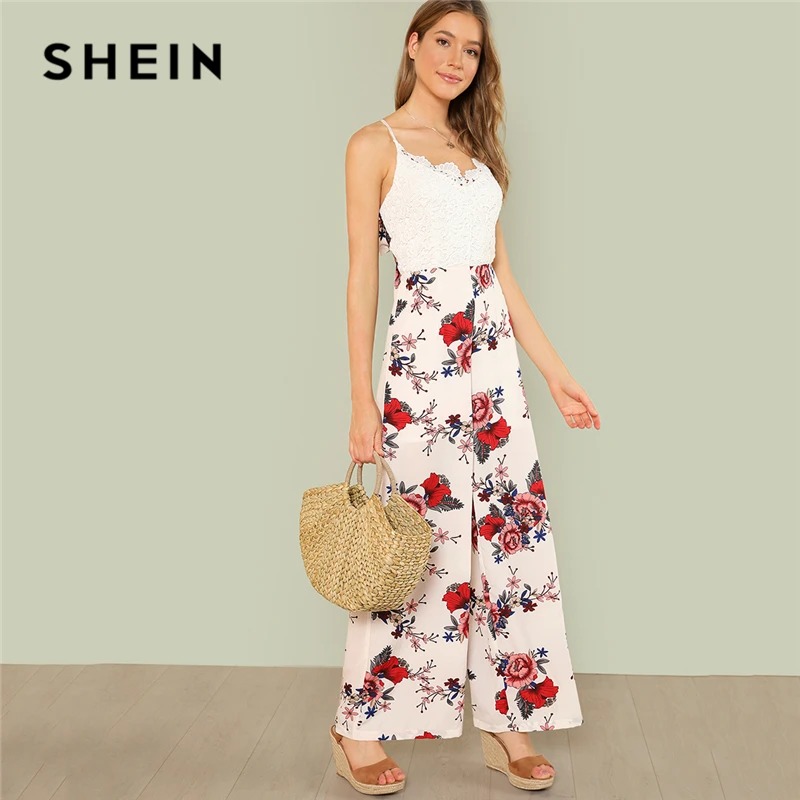 Buy SHEIN Multicolor Vacation Boho Bohemian Beach Lace