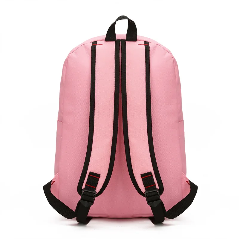 New Teenager Big Capacity School Backpacks Canvas Cartoon Solid Bag Fashion Designer Backpacks Women High Quality